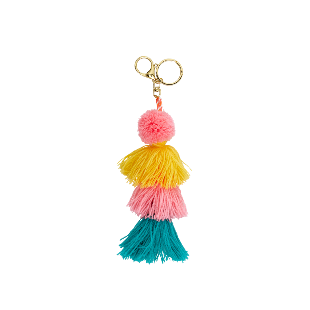 Colourful Tassel Charm Keyring By Rice DK Vibrant Home